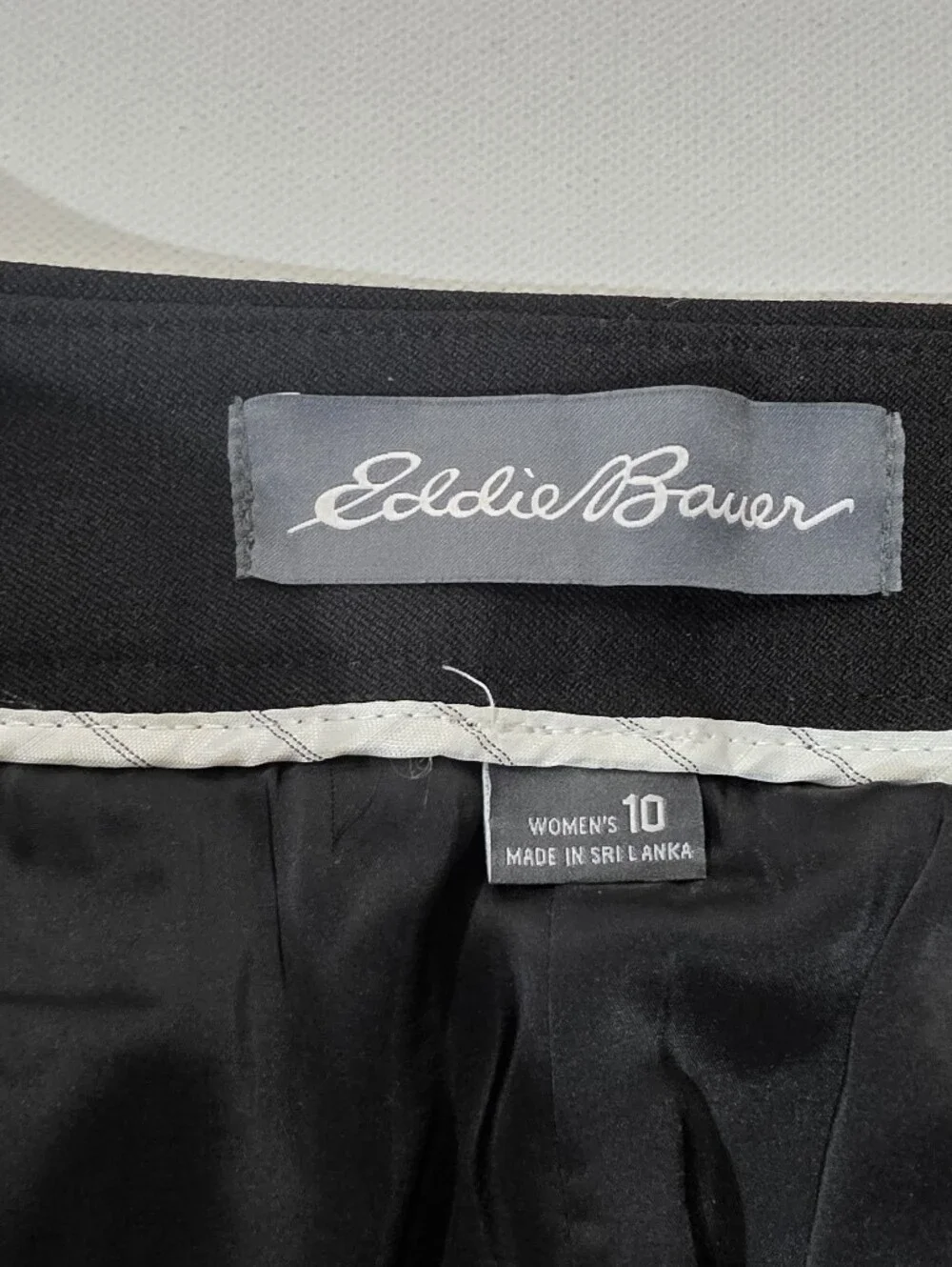 Eddie Bauer Mini Skirt Womens Size 10 Black Classic Office To Cocktail Bottom